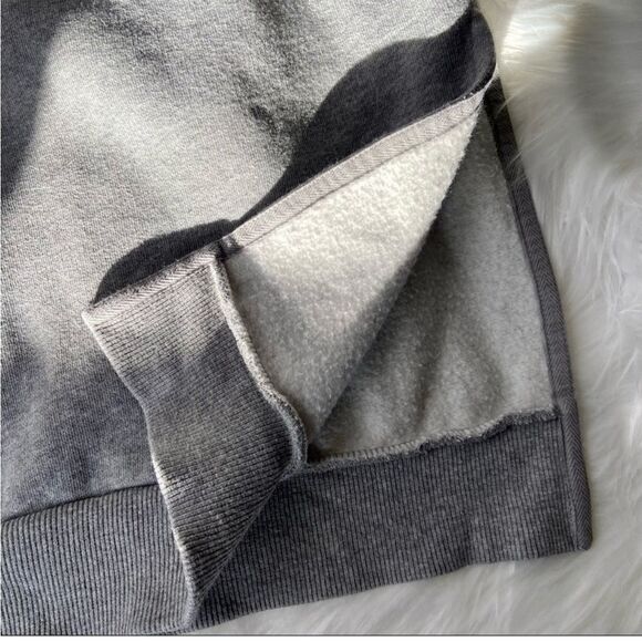 Everlane Heather Gray Hoodie Sweater Side Slit Size S - Picture 7 of 13